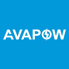 This image shows the AVAPOW logo brand